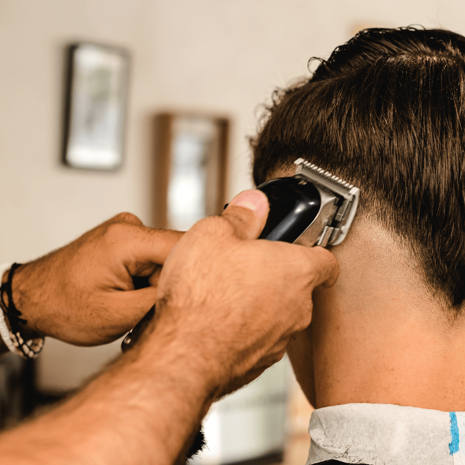 Réalisation barber — dégradé et style